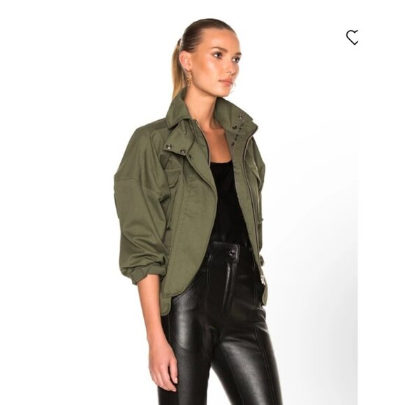 Marissa Webb Kayla Cotton Belted Utilitarian Inspired Jacket Size XSmall